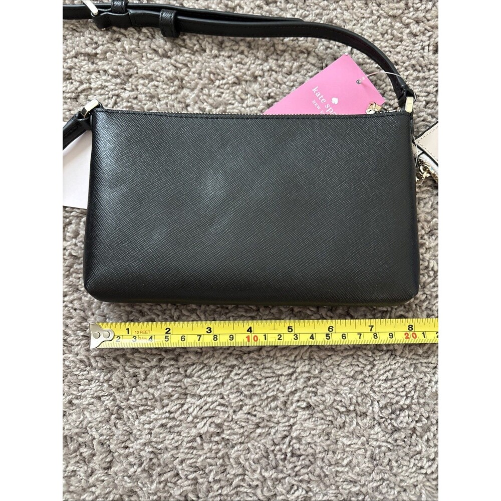 Kate Spade New York Textured Leather Crossbody Bag with Removable Pouch New - Picture 8 of 9